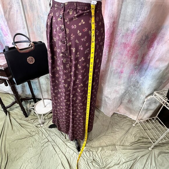 📌Eddie Bauer Floral Maxi Plus Size Rayon Skirt with Pockets - Picture 3 of 15